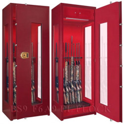 Оружейный сейф с бронестёклами и подсветкой BS9 F6A9 El Flock (Gunsafe(BS9))